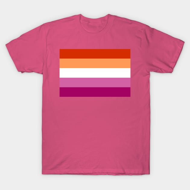 Lesbian Pride Flag LGBT Pride Parade T-Shirt by Scar